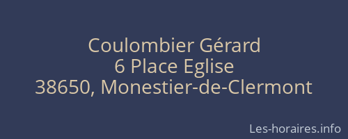 Coulombier Gérard