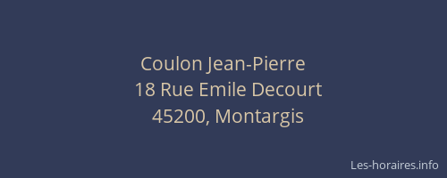 Coulon Jean-Pierre