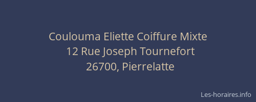 Coulouma Eliette Coiffure Mixte