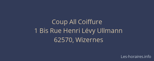 Coup All Coiffure