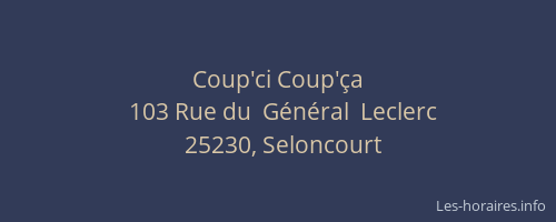 Coup'ci Coup'&ccedil;a