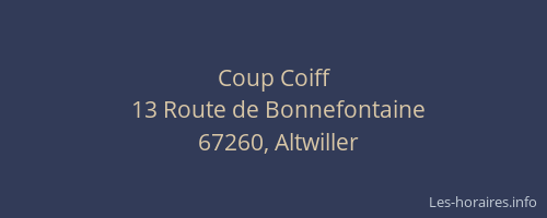 Coup Coiff