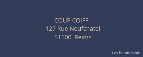COUP COIFF