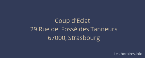 Coup d'Eclat
