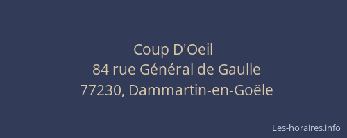 Coup D'Oeil