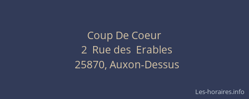 Coup De Coeur