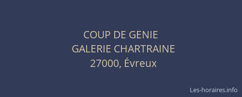 COUP DE GENIE