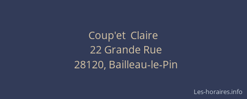 Coup'et  Claire