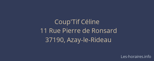 Coup'Tif Céline