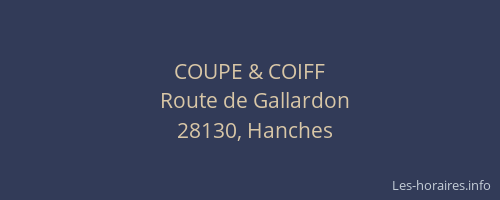 COUPE & COIFF