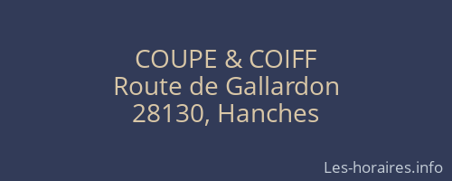 COUPE & COIFF