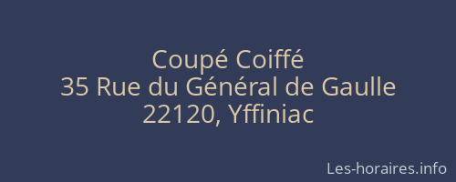 Coupé Coiffé