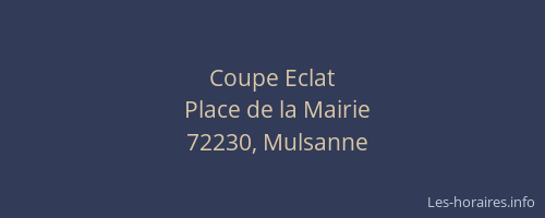 Coupe Eclat