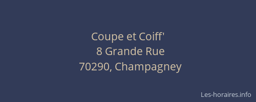 Coupe et Coiff'