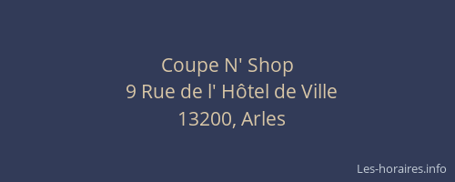 Coupe N' Shop