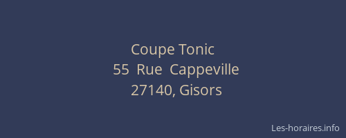 Coupe Tonic