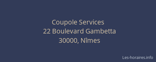 Coupole Services