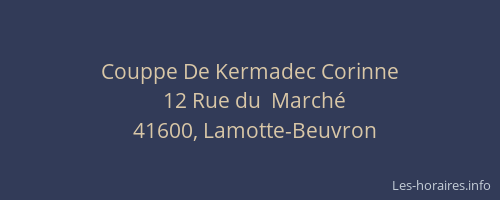 Couppe De Kermadec Corinne