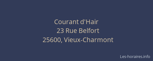 Courant d'Hair