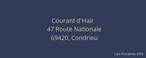 Courant d'Hair