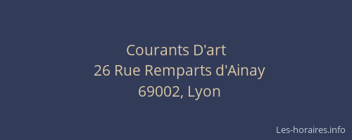 Courants D'art