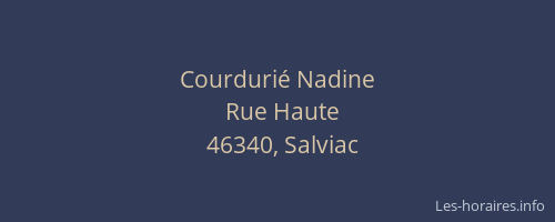 Courduri&eacute; Nadine