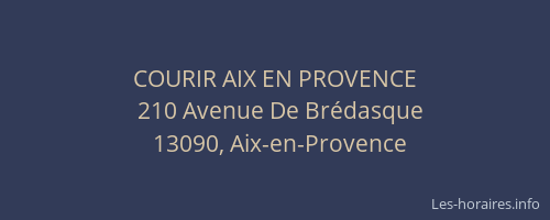 COURIR AIX EN PROVENCE
