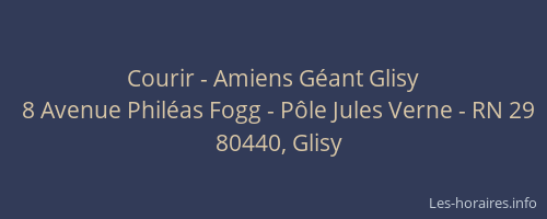 Courir - Amiens Géant Glisy