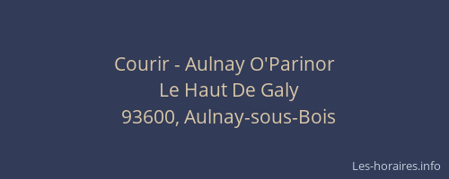 Courir - Aulnay O'Parinor