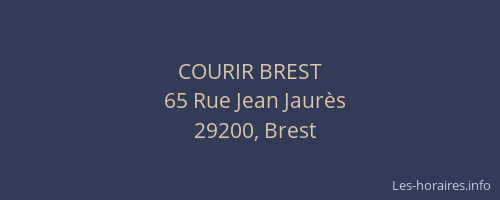 COURIR BREST