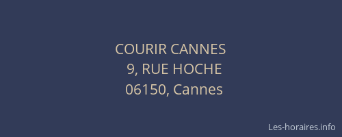 COURIR CANNES