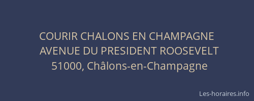 COURIR CHALONS EN CHAMPAGNE