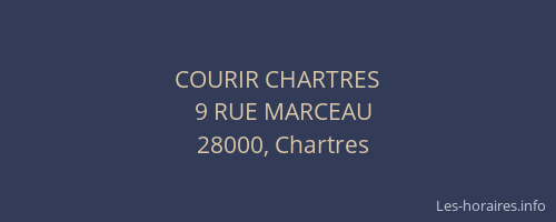 COURIR CHARTRES