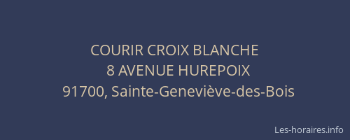 COURIR CROIX BLANCHE