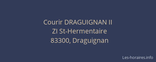 Courir DRAGUIGNAN II