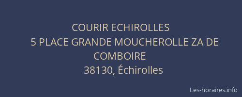 COURIR ECHIROLLES
