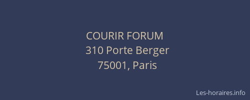 COURIR FORUM