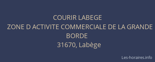 COURIR LABEGE