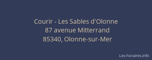 Courir - Les Sables d'Olonne