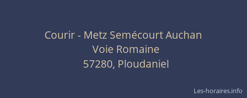 Courir - Metz Sem&eacute;court Auchan