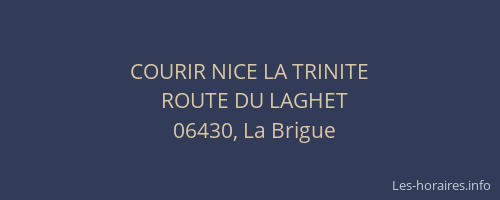 COURIR NICE LA TRINITE