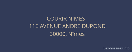 COURIR NIMES