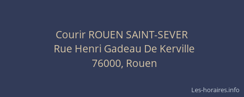 Courir ROUEN SAINT-SEVER