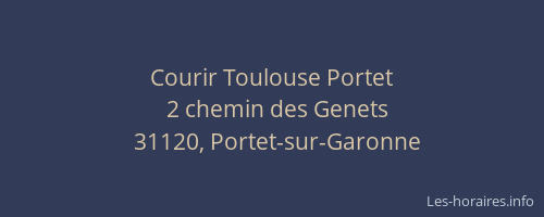 Courir Toulouse Portet