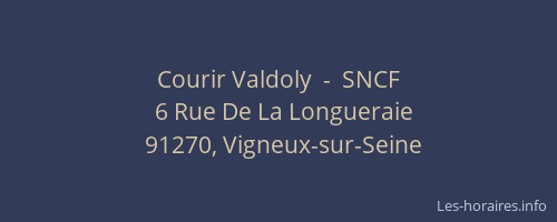 Courir Valdoly  -  SNCF