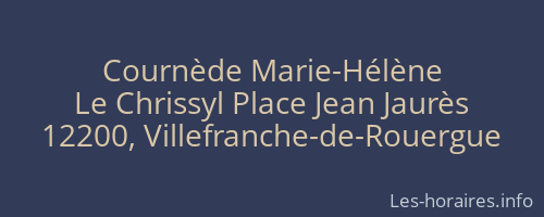 Cournède Marie-Hélène