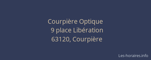Courpi&egrave;re Optique