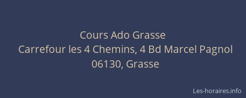 Cours Ado Grasse