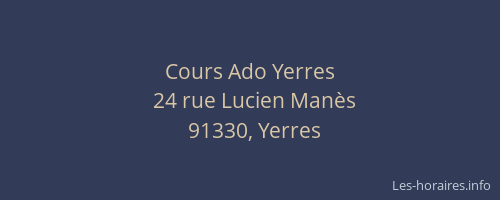 Cours Ado Yerres