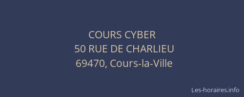 COURS CYBER